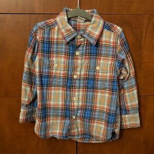 4/$20 🌱 Baby GAP Plaid Flannel 2T